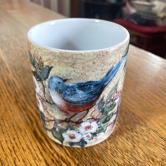 "Bluebirds" Lang and Wise Coffee Cup Mug 2002 #SW 36 - Picture 2 of 6